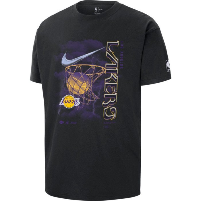 T-shirt NBA Los Angeles Lakers Nike Courtside Max90 black