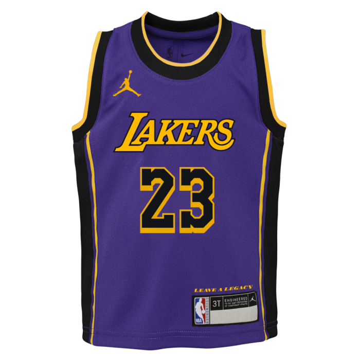 0-7 Statement Replica Jersey P Los Angeles Lakers Lebron James NBA image n°2