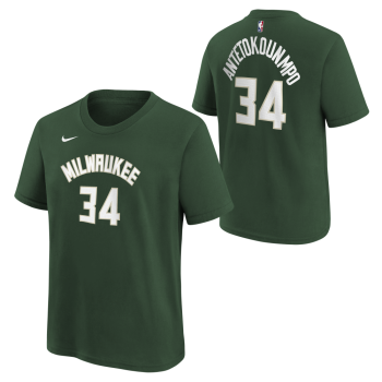 Tee Shirt NBA Nike Enfant Name&Number Milwaukee Bucks Giannis Antetokounmpo | Nike