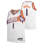 Color Blanc du produit Maillot NBA Devin Booker Phoenix Suns Nike...