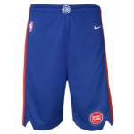 Color White of the product Shorts NBA Detroit Pistons Nike Icon Edition Kids