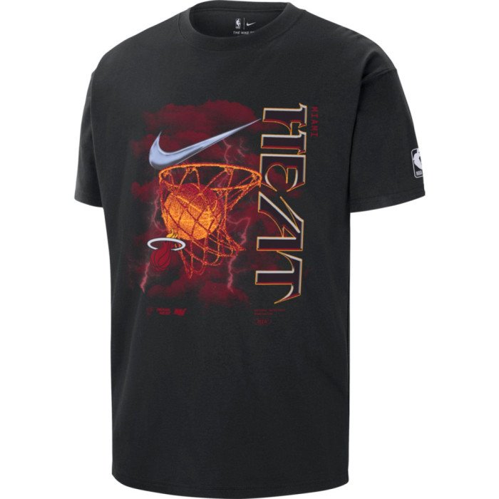 T-shirt NBA Miami Heat Nike Courtside Max90 black