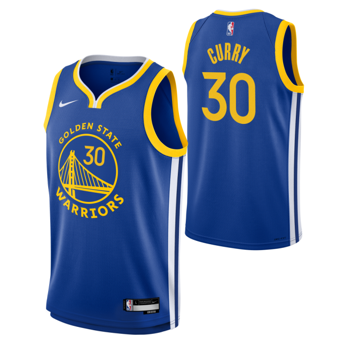 Maillot NBA Stephen Curry Golden State Warriors Nike Icon Edition Enfant image n°3