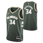 Color Green of the product Maillot NBA Giannis Antetokounmpo Milwaukee Bucks...