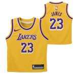 Color Yellow of the product 0-7 Icon Replica Jersey Los Angeles Lakers Lebron...