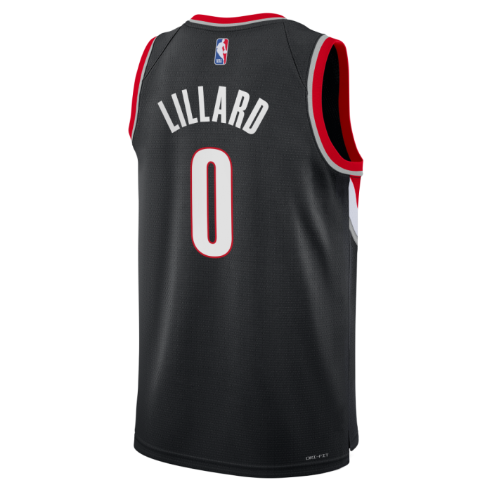 Maillot NBA Enfant Damian Lillard Portland Trail Blazers Nike Icon Edition image n°2