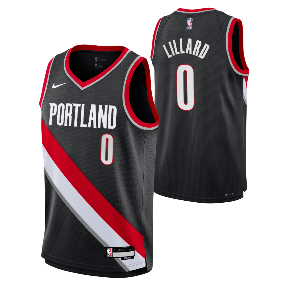2022-23 Portland Trail Blazers Lillard #0 Jordan Swingman