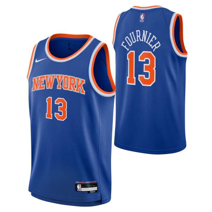 Maillot NBA Enfant Evan Fournier New York Knicks Nike Icon Edition image n°3