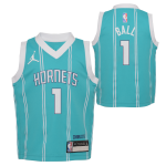 Color Blue of the product Maillot NBA Petit Enfant Lamelo Ball Charlotte...