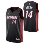 Color Noir du produit Maillot NBA Enfant Tyler Herro Miami Heat Nike Icon...