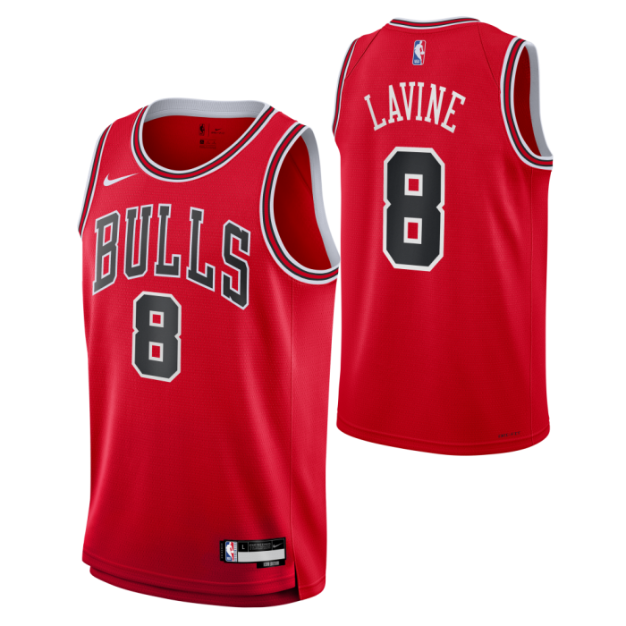 Maillot NBA Enfant Zach Lavine Chicago Bulls Nike Icon Edition image n°3