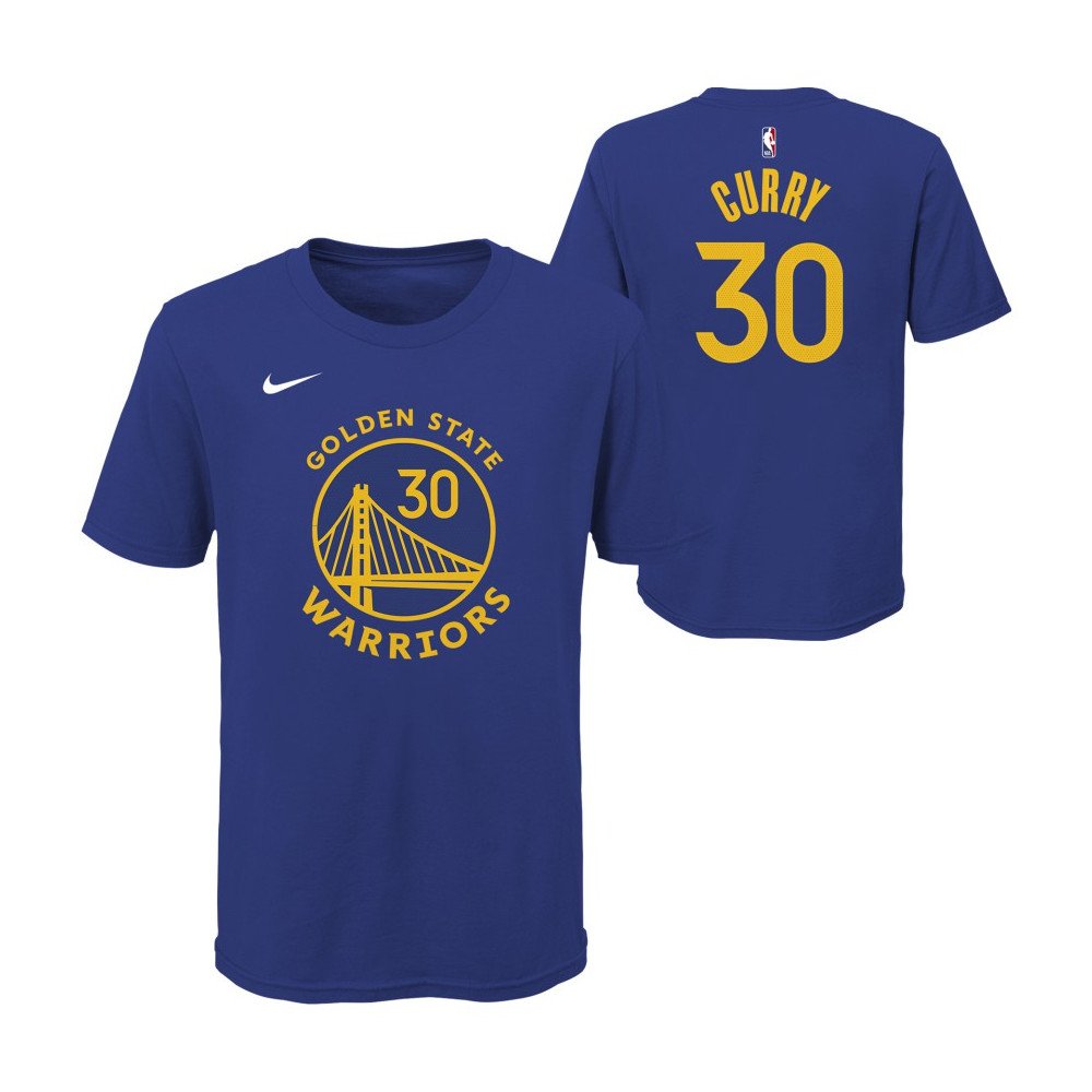 Youth Jordan Brand Stephen Curry Gold Golden State Warriors Statement  Edition Name & Number T-Shirt