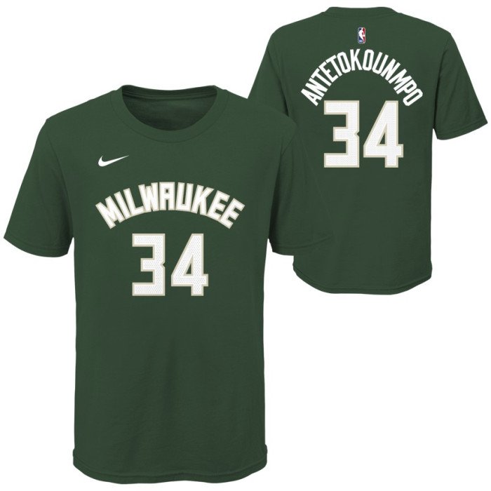 T-Shirt NBA Petit Enfant Name&Number Milwaukee Bucks Giannis Antetokounmpo