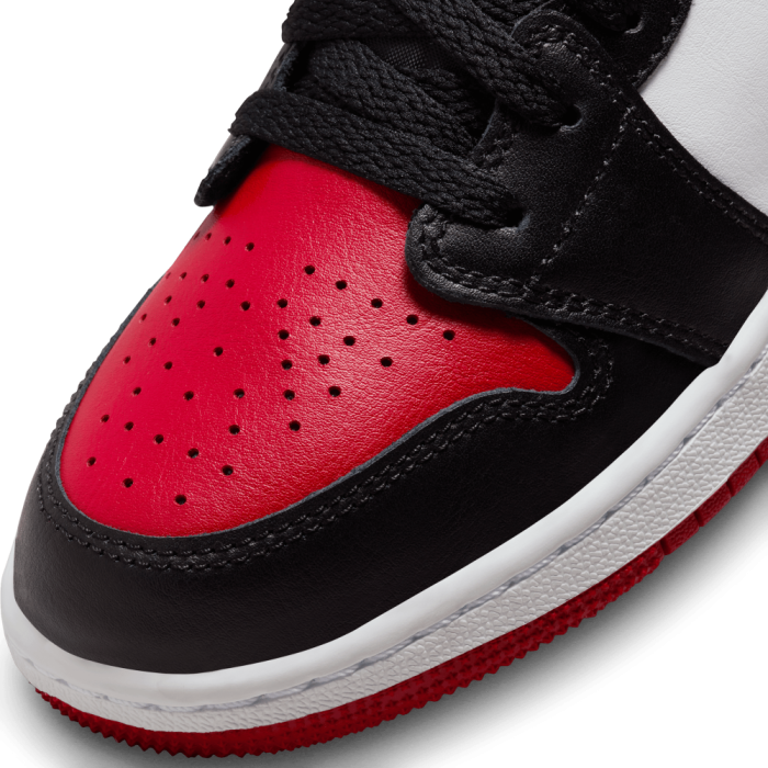 Air Jordan 1 Low white/black-varsity red-white GS image n°7