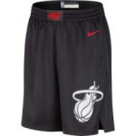 Color Noir du produit Short NBA Miami Heat Nike City Edition