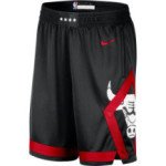 Color Noir du produit Short NBA Chicago Bulls Nike City Edition
