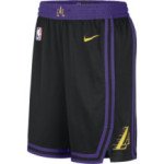Color Noir du produit Short NBA Los Angeles Lakers Nike City Edition