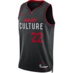 Color Noir du produit Maillot NBA Jimmy Butler Miami Heat Nike City Edition
