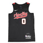 Color Noir du produit Maillot NBA Damian Lillard Portland Trailblazers...