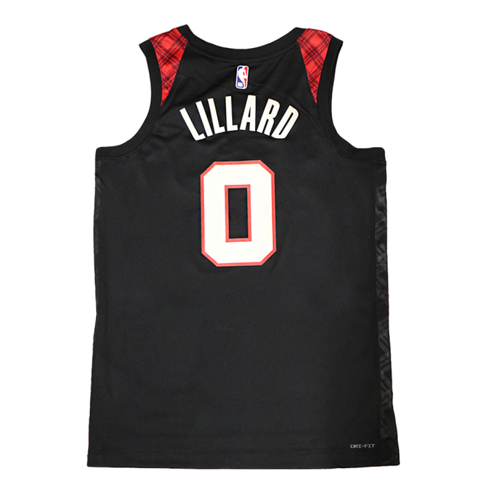 Maillot NBA Damian Lillard Portland Trailblazers Nike City Edition image n°2