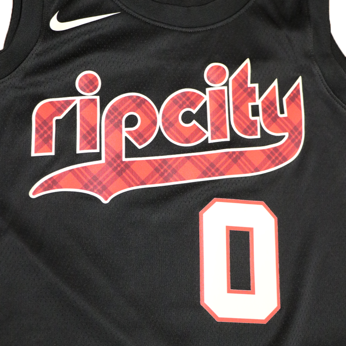 Maillot NBA Damian Lillard Portland Trailblazers Nike City Edition image n°3