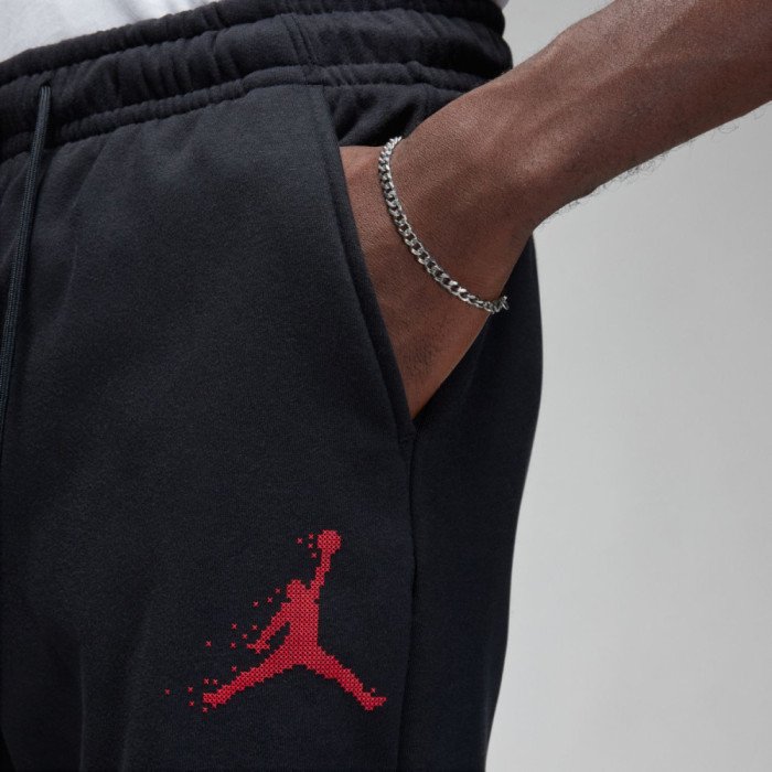 Pantalon Jordan Essentials Holiday black/gym red image n°3