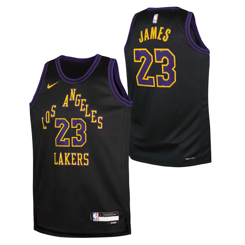 Maillot NBA Enfant Lebron James Los Angeles Lakers Nike Icon Edition  Swingman 6 - Basket4Ballers