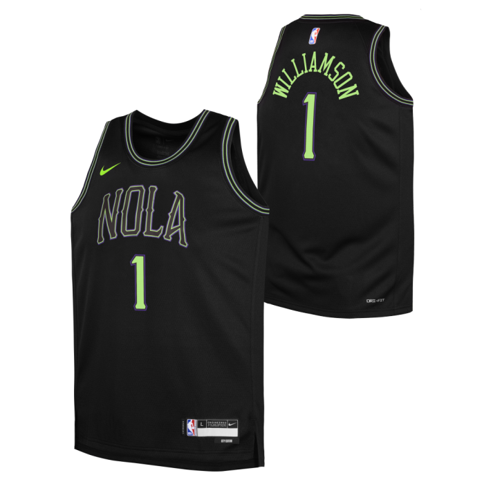 Maillot NBA Enfant Zion Williamson New Orleans Pelicans Nike City Edition
