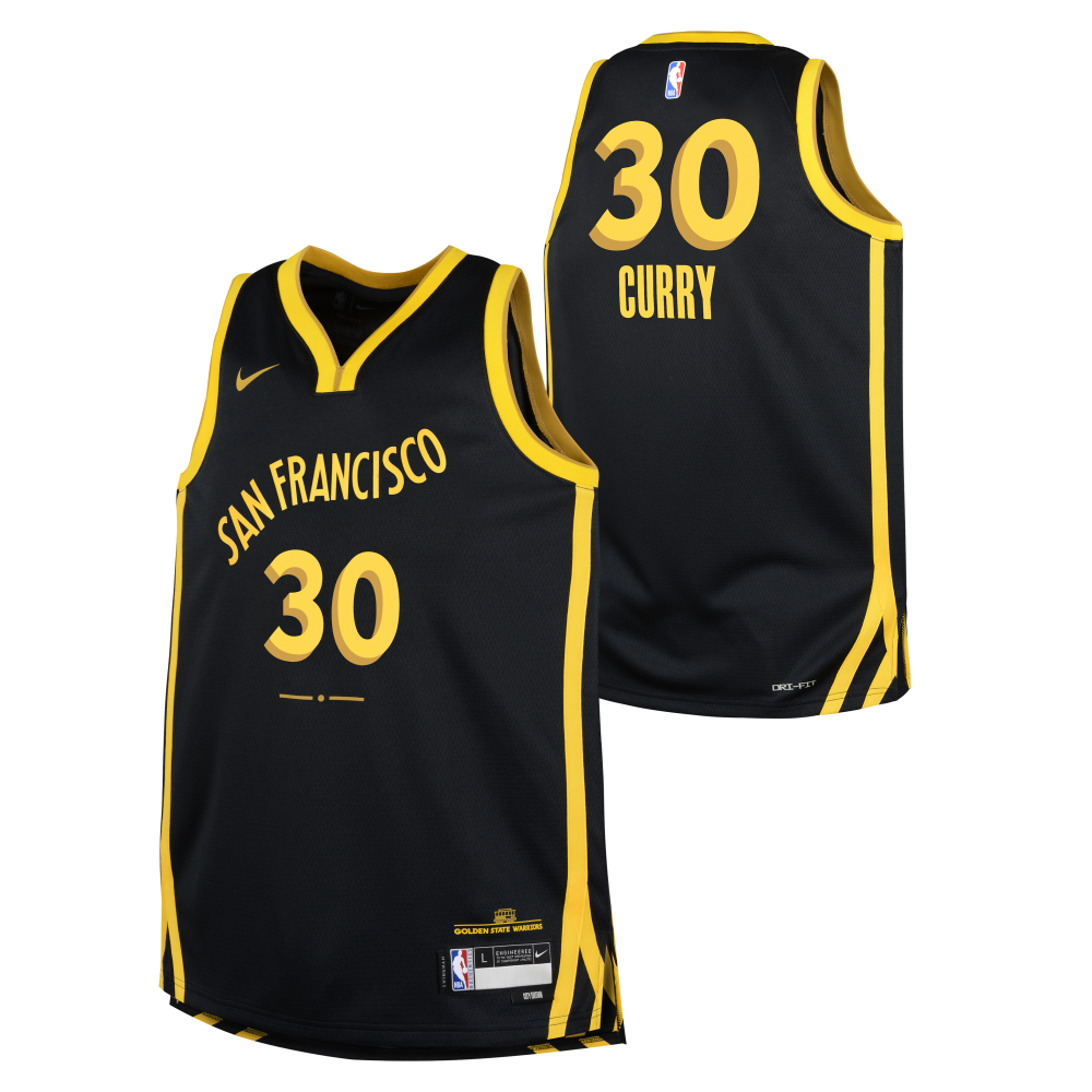 Maillot Jordan Brand Stephen Curry Navy Golden State Warriors