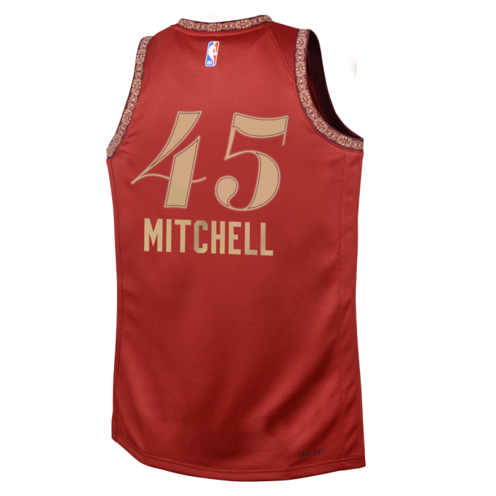 Maillot NBA Enfant Donovan Mitchell Cleveland Cavaliers Nike City Edition image n°3