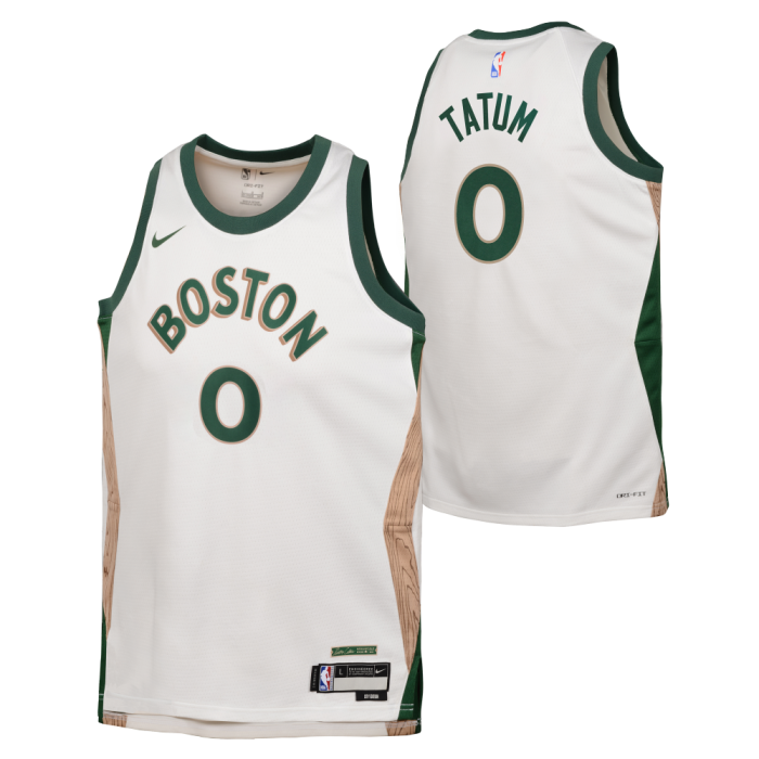 Maillot NBA Enfant Jayson Tatum Boston Celtics Nike City Edition image n°3