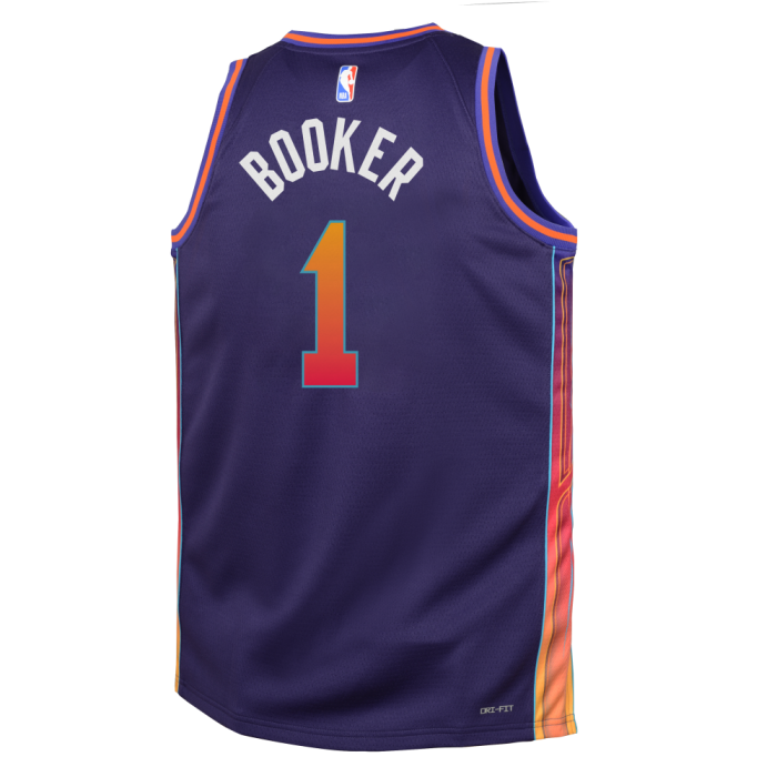 Maillot NBA Enfant Devin Booker Phoenix Suns Nike City Edition image n°3