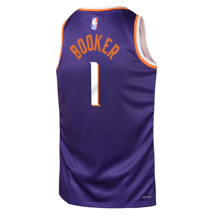 Maillot NBA Enfant Devin Booker Phoenix Suns Nike Icon Edition image n°2