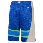 Color Bleu du produit Short NBA Enfant Milwaukee Bucks Nike City Edition