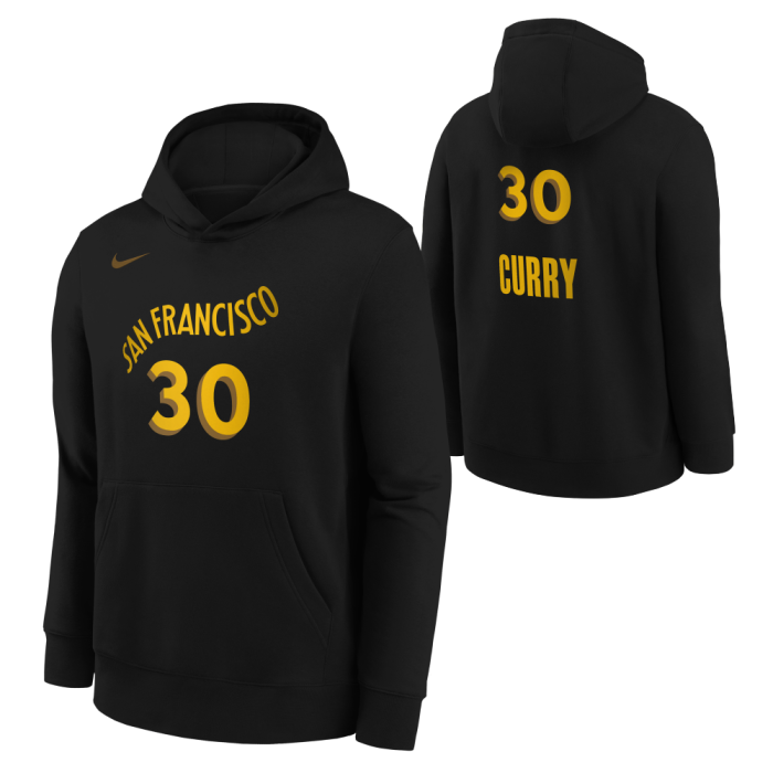Sweat à Capuche NBA Enfant Stephen Curry Golden State Warriors Nike City Edition image n°3