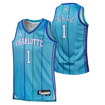 Maillot NBA Enfant Lamelo Ball Charlotte Hornets Nike Hardwood Classics | Nike