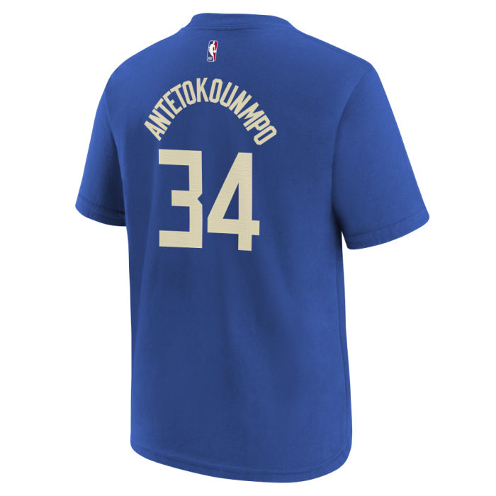 T-Shirt NBA Enfant Giannis Antetoutokounmpo Milwaukee Bucks Nike City Edition N&N image n°2
