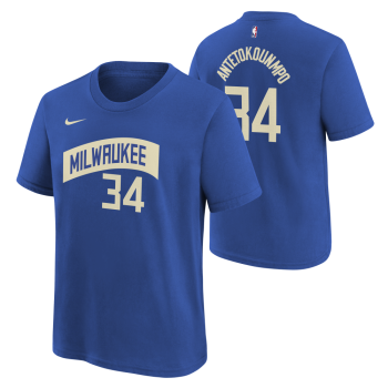T-Shirt NBA Enfant Giannis Antetoutokounmpo Milwaukee Bucks Nike City Edition N&N | Nike