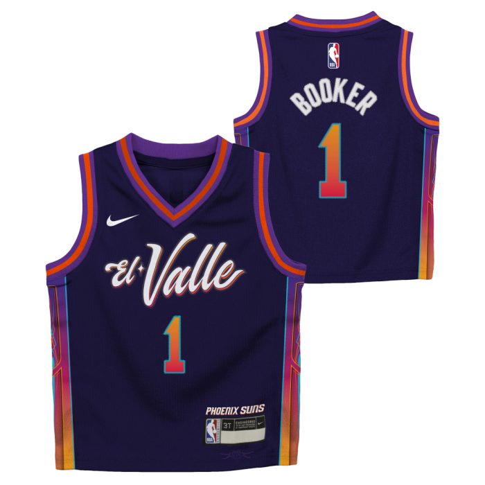 Maillot NBA Petit Enfant Devin Booker Phoenix Suns Nike City Edition image n°3