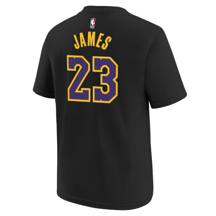 T-Shirt NBA Enfant Lebron James Los Angeles Lakers Nike City Edition N&N image n°2
