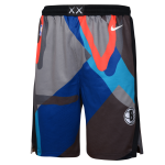 Color Bleu du produit Short NBA Enfant Brooklyn Nets Nike City Edition