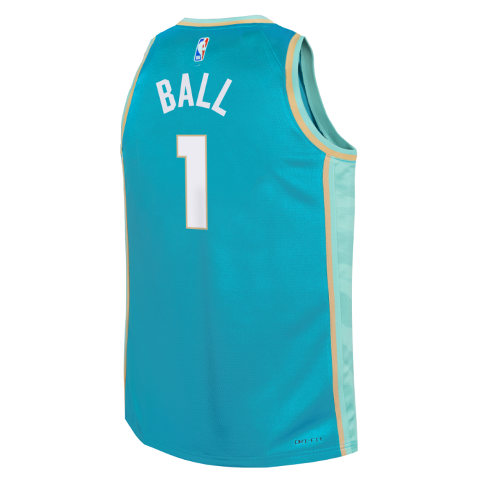 Maillot NBA Enfant Lamelo Ball Charlotte Hornets Nike City Edition image n°2