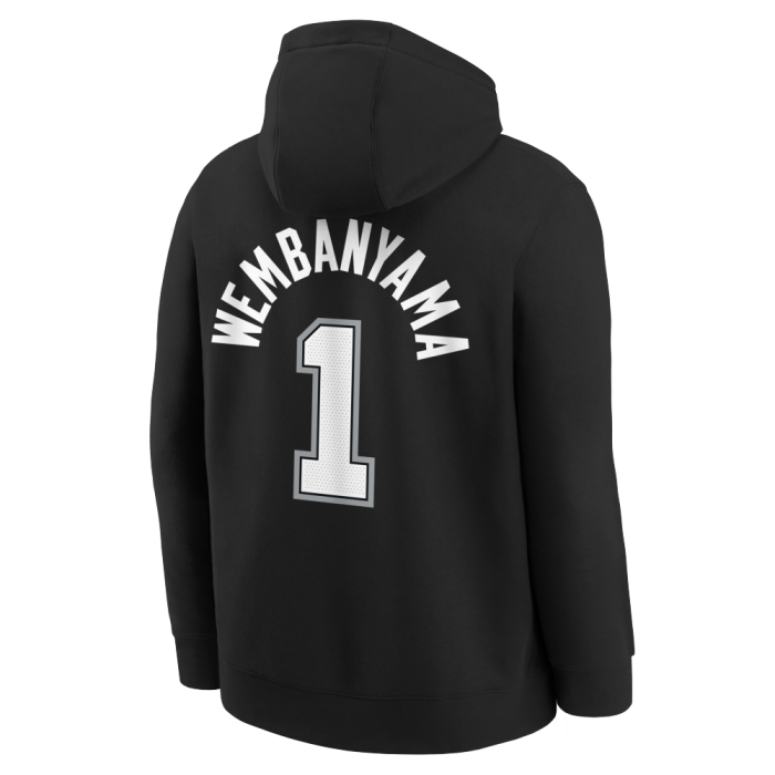 Hoody NBA Enfant San Antonio Spurs Victor Wembanyama Nike Name & Number Icon image n°2