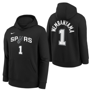 Hoody NBA Enfant San Antonio Spurs Victor Wembanyama Nike Name & Number Icon | Nike