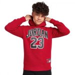 Color Red of the product Kids Jordan Hbr Flc Po Hoodie red