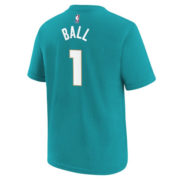 T-Shirt NBA Enfant Lamelo Ball Charlotte Hornets Nike City Edition N&N image n°2