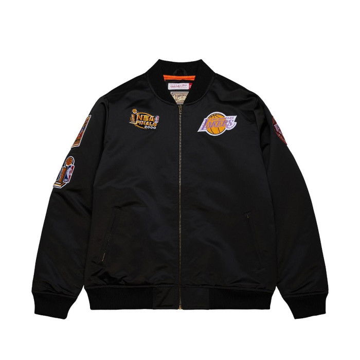 Veste Bomber Satin NBA Los Angeles Lakers Mitchell & Ness