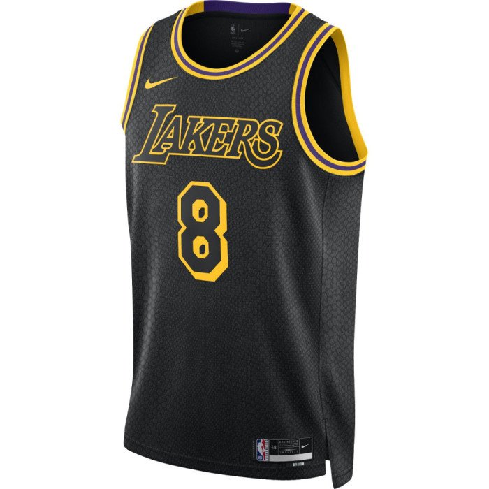 Maillot NBA Enfant Kobe Bryant Los Angeles Lakers Nike City Edition black/amarillo