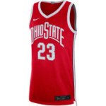 Color Rouge du produit Maillot NCAA Ohio State Nike Limited Lebron James