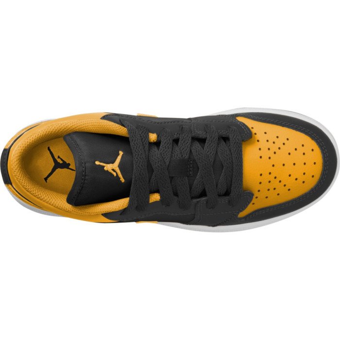 Air Jordan 1 Low Black/Yellow Ochre GS Kids image n°9